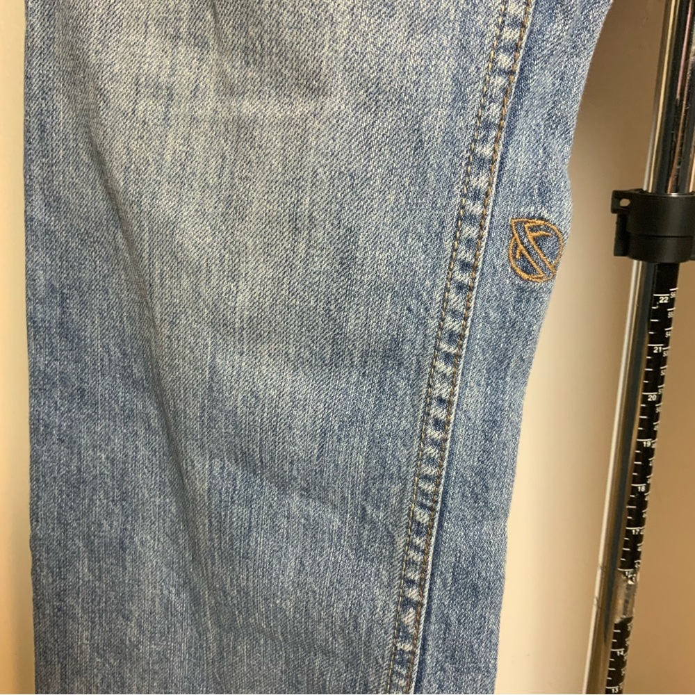 EUC Men’s Raw Trashed Denim light Wash Straight Jeans - Picture 5 of 14